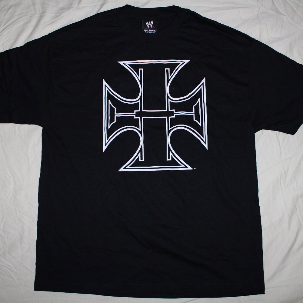 WWE Triple H No Hype Necessary Iron Cross shirt size XL new unworn vintage 2003